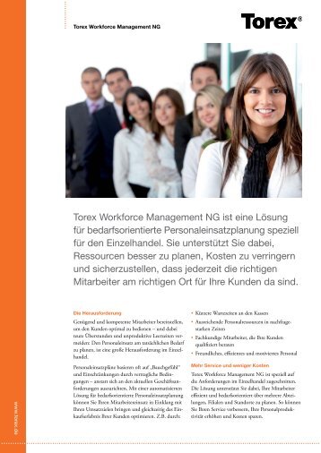 Torex Workforce Management NG ist eine Lösung für ...