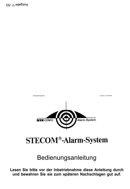 STECOM@-Alarm-System - produktinfo.conrad.com
