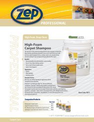 High-Foam Carpet Shampoo - Zep Professional