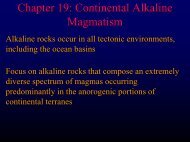 Chapter 19: Continental Alkaline Magmatism - Faculty web pages
