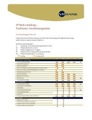 e-banking factsheet - VP Bank