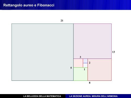 La sezione aurea - misura dell'armonia matematica