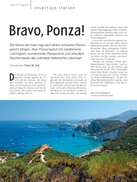 Bravo, Ponza! - Ponza.com
