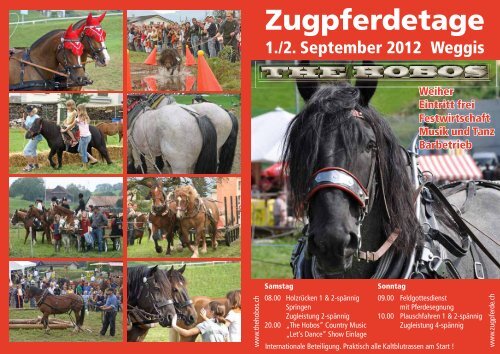 Zugpferdetage - Verein Freunde Schwerer Zugpferde Schweiz