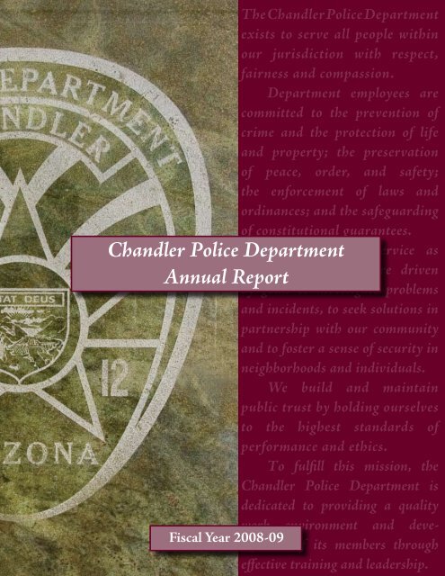 2008-2009 Annual Report - Chandler Police Department