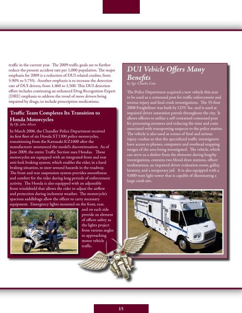 2008-2009 Annual Report - Chandler Police Department