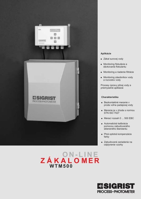 on-line zÃ¡kalomer wtm500