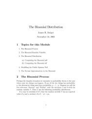 The Binomial Distribution - Statpower