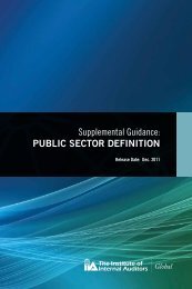 Public Sector Definition - Global Institute of Internal Auditors