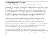 Anthropology and Sociology - Ursinus College