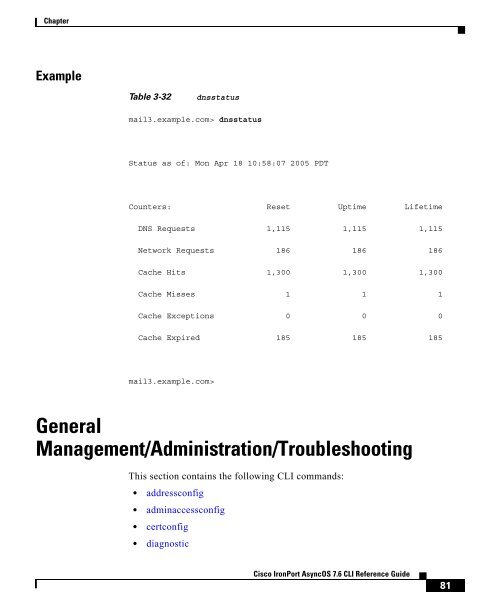 IronPort - CLI reference guide