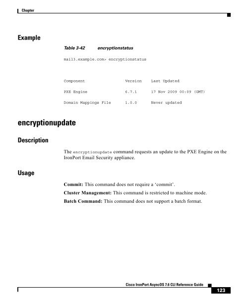 IronPort - CLI reference guide