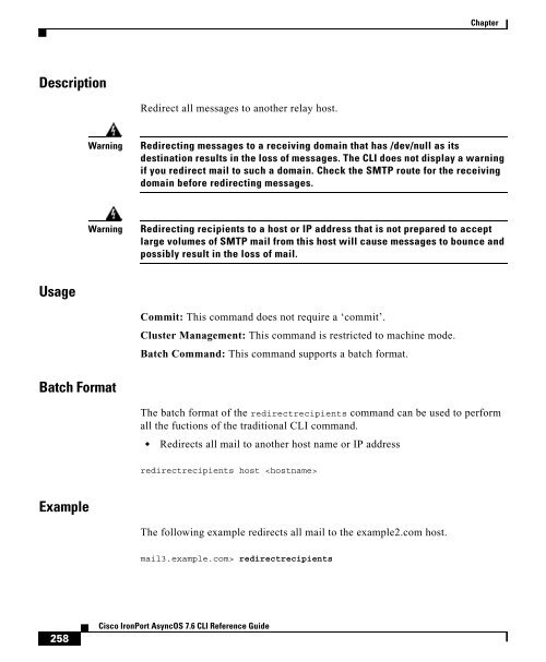 IronPort - CLI reference guide