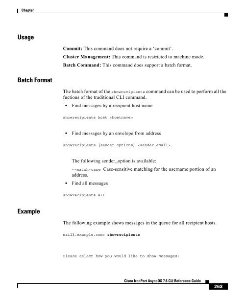 IronPort - CLI reference guide