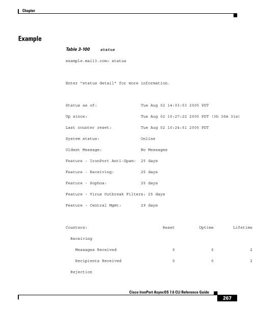 IronPort - CLI reference guide