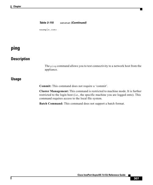 IronPort - CLI reference guide