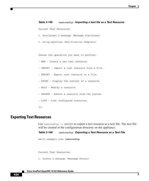 IronPort - CLI reference guide