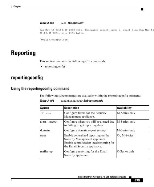 IronPort - CLI reference guide