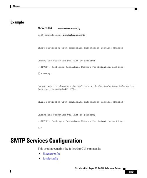 IronPort - CLI reference guide