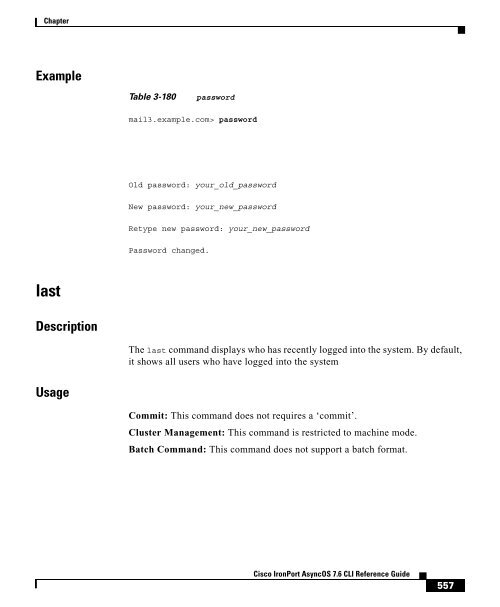 IronPort - CLI reference guide