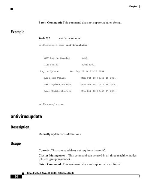 IronPort - CLI reference guide