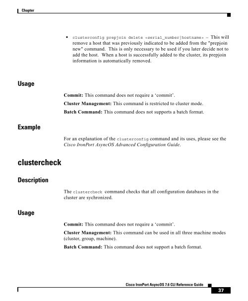 IronPort - CLI reference guide