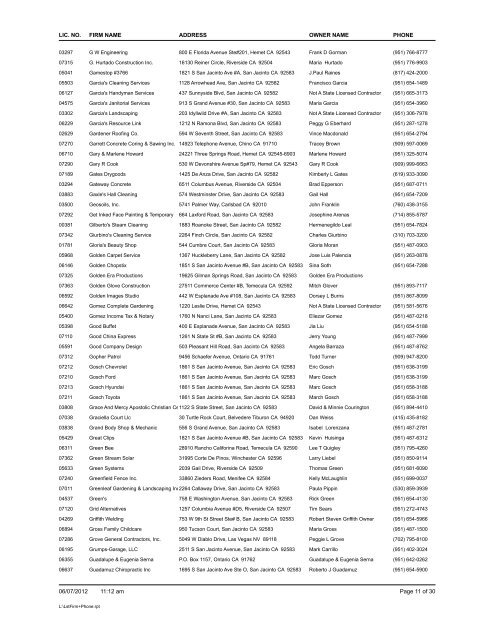 Use Code Enforcement Complaint Forms to report any unlicensed