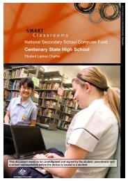 Student Laptop Charter - Centenary State High School