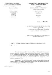 Circulaire relative au congÃ© et Ã  l'allocation de prÃ©sence parentale.