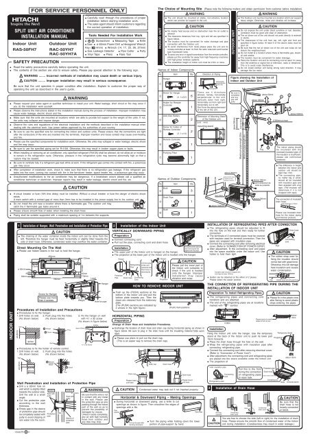 hitachi ac installation service