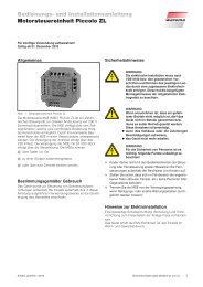 Bedienungs- und Installationsanleitung ... - Warema