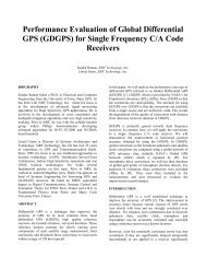 Performance Evaluation of Global Differential GPS (GDGPS) for ...