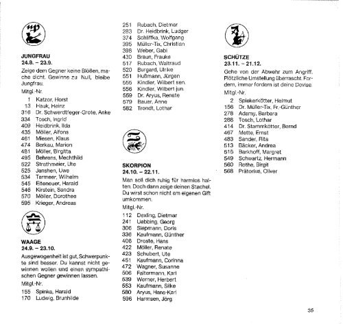 Chronikder 25 Jahre - Hompage des TC BV Altenessen 1957 eV