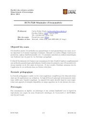 syllabus - Département d'économique - Université Laval