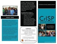 CrISP BROCHURE (PDF) - Consortium on Race, Gender and ...