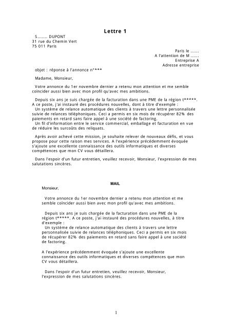 Lettre De Motivation Biocoop  Vations