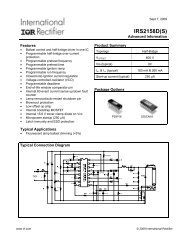 IRS2158D(S) - International Rectifier