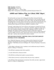 ADHD and Children Who are Gifted - Wrightslaw