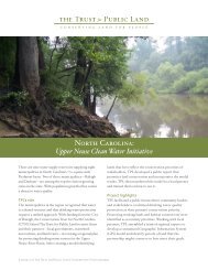 Upper Neuse Clean Water Initiative - The Trust for Public Land