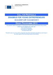 call for proposals erasmus for young entrepreneurs 63-g-ent-cip-13 ...