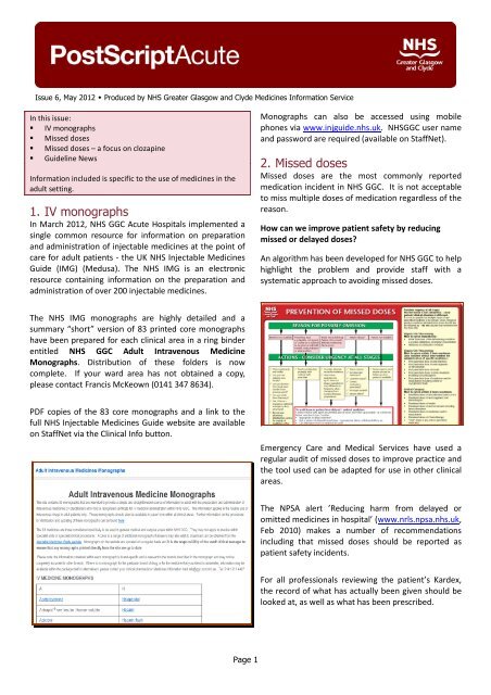 GGC Medicines: CMOP Homepage