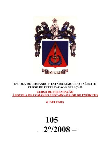 105 2Â°/2008 â - Portal de Ensino do ExÃ©rcito