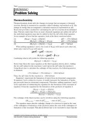 Thermochemistry