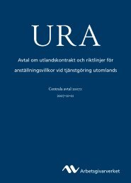 URA avtal - Arbetsgivarverket