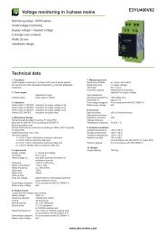 E3YU400V02 Voltage monitoring in 3-phase mains Technical data