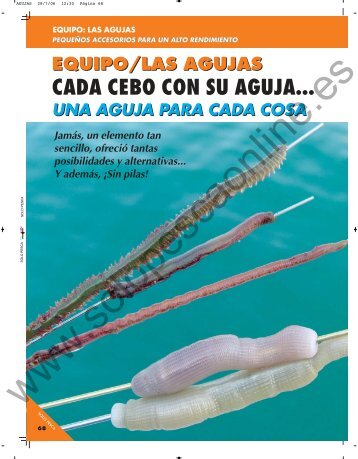 cada cebo con su aguja... cada cebo con su aguja... - solopescaonline