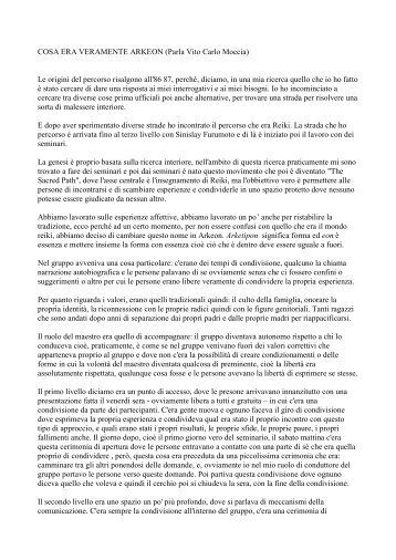 trascrizione - La VeritÃ  su Arkeon