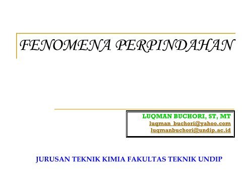 Download Bahan Kuliah Teknik Kimia Undip