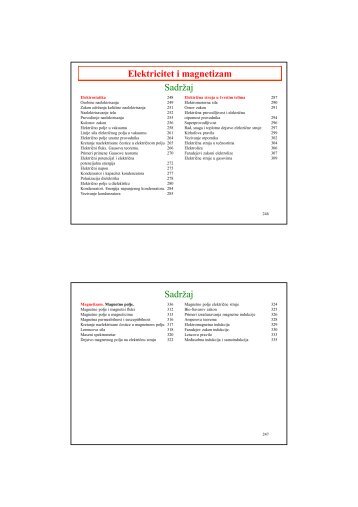 Elektricitet i magnetizam za studente Tehnološkog fakulteta (PDF)