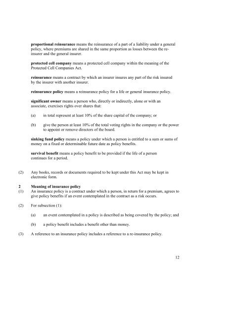 Insurance Act No.54 of 2005 - Vanuatu Financial Services ...